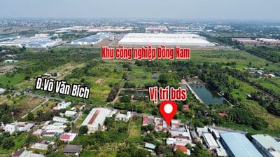Mặt tiền đường Võ Văn Bích – Bình Mỹ, Củ Chi 158,5m2 giá đầu tư tốt.