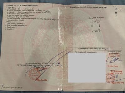 Bán lô góc 522m2 đường tập đoàn 7, sát kcn mỹ xuân b1, giá 5,6 tỷ