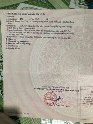 Đất chính chủ mặt tiền đào duy từ đối diện nhà thờ gỗ