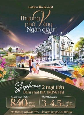 Chỉ 4 tỷ sở hữu nhà phố phiên bản giới hạn tại đại lộ vàng lê lợi