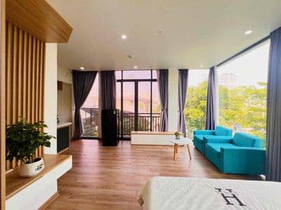 Cho thuê căn hộ 2 ban công view đẹp đường trần hưng đạo ngay cầu rồng