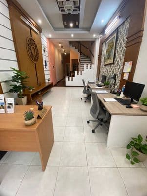 Cho thuê mbkd, vp 75m2 tầng 1 ngõ phố thái thịnh, đống đa
