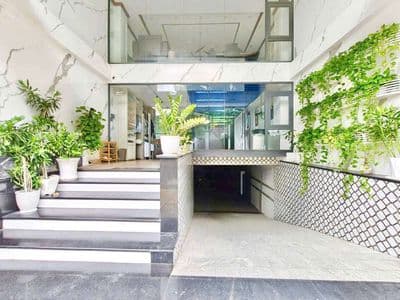 Tòa nhà mt khu họ lê 187m2 7tầng có hầm chỉ 20.x ty