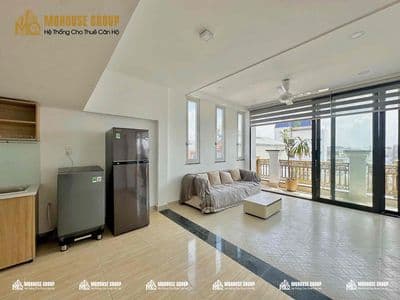 Trống lại penthouse 1pn siêu rộng - bancol cửa sổ - ngay gò dầu