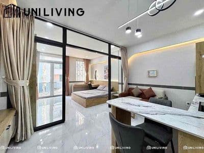Căn hộ 40m2 Quận 1 Bancol 1 phòng ngủ Full NT ngay nhà thờ màu hồng