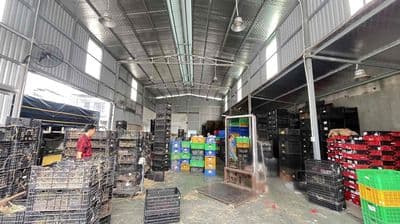 Cho thuê xuống có sân bãi rộng đậu đuocjw nhiều xe gần chợ đầu mối thu