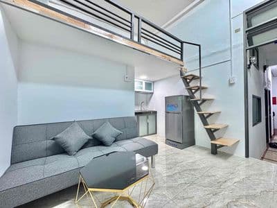 Trống sẵn duplex đầy đủ nội thất ngay khu bàu cát gần chợ,trung tâm