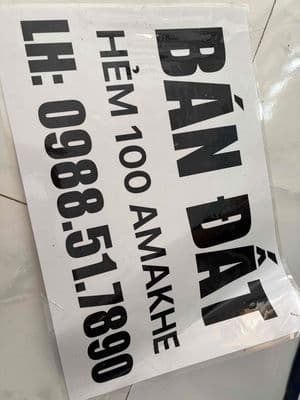 Cần bán gấp đất hẻm 100 amakhe bmt