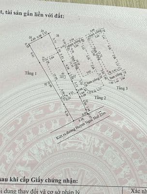 Chính chủ bán 3 tầng 198 m2 55tr/1m2