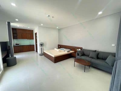 Cho thuê căn hộ studio rộng 45m² ban công view phố đường núi thành