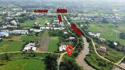 Đất mặt tiền kênh Đá Hàng đường 144 xã Bình Mỹ Củ Chi 457m2 ,166m2 thổ