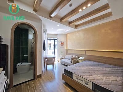 Studio hóa sơn 8 - full nội thất - giặt sấy riêng -thang máy-dọn phòng
