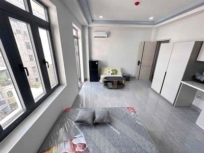 Căn studio full nội thất bancol siêu thoáng sáng ngay huỳnh văn nghệ