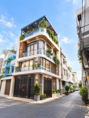 Góc 2 MTNB Khu Nguyễn Minh Hoàng --DT: 4,1x20m - 4 Tầng--giá 15 tỷ