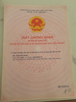 Chính chủ cần bán đất Thanh Mỹ, Tùng Thiện, có sổ đỏ