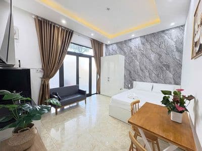 Cho thuê căn hộ studio nội thất xinh, đường An Trung 3, gần cầu Rồng