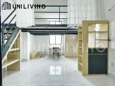 Căn hộ mới xây gác cao 2m nằm gần ngã đh văn lang