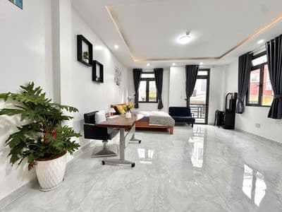 8 triệu – studio 45m² full nội thất + 2 giường, ban công thoáng!