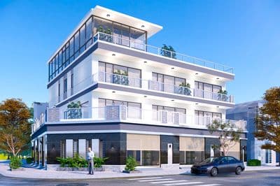 Cho thuê nhà góc 2 mặt tiền 21x21m - mới xây - có thang máy - 1406m²