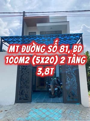 Mặt tiền Đường số 81, KDC Becamex Phú Chánh C, BD. 100m2 (5x20) 3,8T