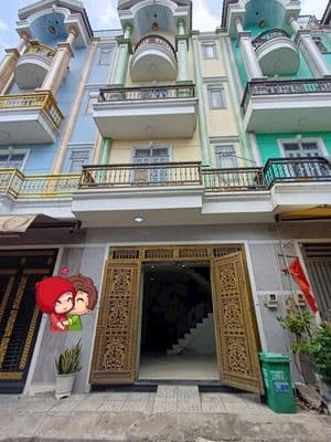 Nhà mới đẹp giá rẻ 1trêt 3 lầu sân phơi có giếng trời