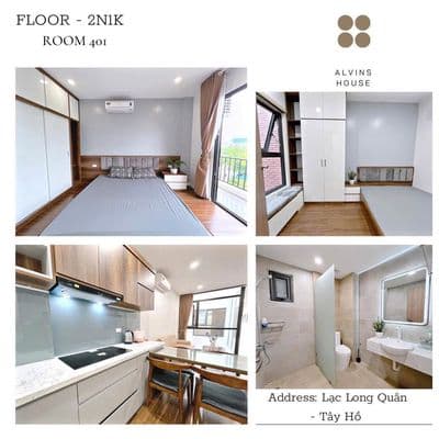 Cho thuê 2N1K Lạc Long Quân, Tây Hồ, full nội thất