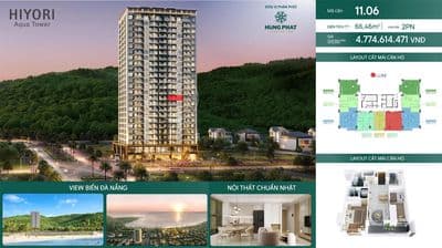 Độc quyền căn 2pn trực diện biển, dự án hiyori chỉ 4,7 tỷ sở hữu
