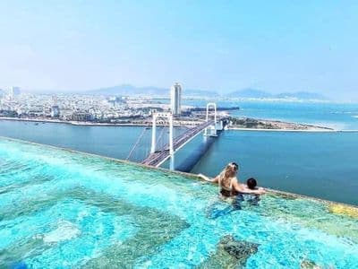 Cho Thuê Căn Hộ Goldenbay , hồ bơi vô cực , 1 phòng ngủ