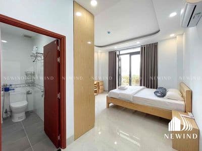 Cho thuê studio full nội thất,máy giặt riêng,ban công,chỉ tính điện