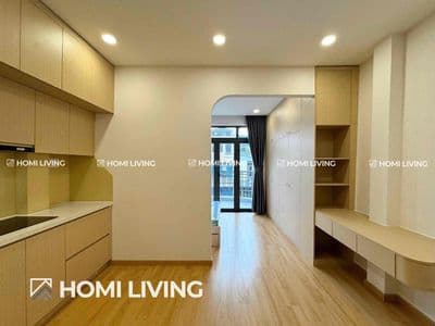 Cho thuê căn hộ 1 phòng ngủ ban công ngay phố ẩm thực bùi đình tuý-bt