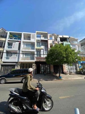 Nhà mặt tiền có hầm đường số 19 Khu Tên Lửa 4.5x20m 3.5 tấm mới 26 tr