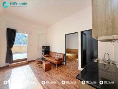 Cho thuê căn hộ 1pn sân vườn siêu rộng 60m² – có thang máy ngay hoàn