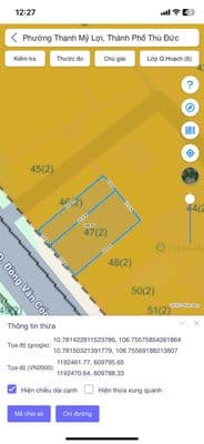 Bán đất MT Đồng Văn Cống , Thạnh Mỹ Lợi, Q2: (11.5x25.4m) giá 46 tỷ TL