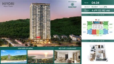 Hiyori aqua tower – giỏ hàng cuối view biển