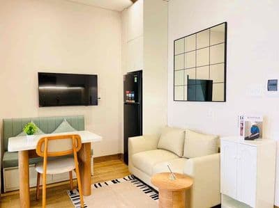 Căn hộ 2 phòng ngủ, mới 100%, thiết kế hiện đại, đẹp, đầy đủ tiện nghi
