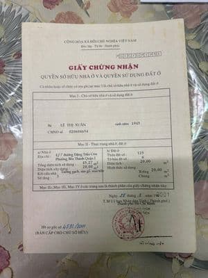Bán nhà hẻm cận MT Đặng Trần Côn, P. Bến Thành, Q.1 – 4,95 tỷ
