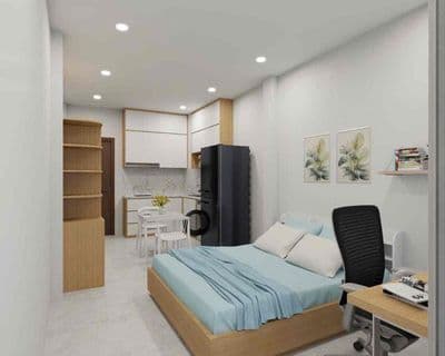 Cho thuê căn hộ ban công – máy giặt riêng | bàn cờ, quận 3