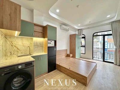 Cầu Tham Lương - Trường Chinh Studio Đầy Đủ Nội Thất _ Cửa Sổ Lớn