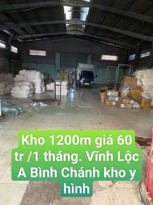 kho 1200m Đường Vĩnh Lộc A Bình Chánh tphcm