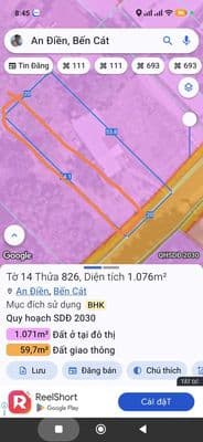 Đất 7*54 An Điền gần UBND Phường