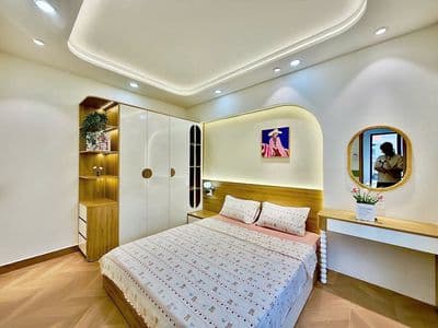 Nhà đẹp ngang 9.5m gần Mặt tiền Nguyễn Văn Đậu,3 tầng 4 PN nhỉnh 5 tỷ