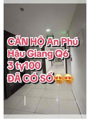 chung cư An Phú Hậu Giang Q6 dt 55m2 có 2Pn giá bán 3ty090 nhà mới