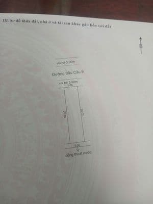 Bán đất chính chủ đường Bầu Cầu 9