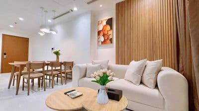 Cho thuê căn hộ 2 phòng ngủ, lầu cao view đẹp, giá 23 triệu/tháng