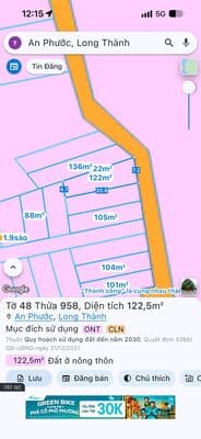Bán gấp mảnh đất sổ riêng thổ cư