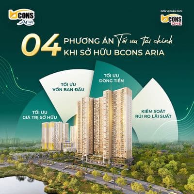 Dự án Bcons Aria Dĩ An 2PN - 2WC - Giá tốt đầu tư/An cư