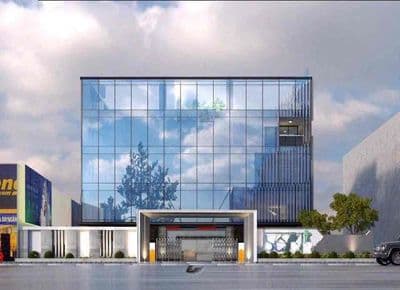 Cho thuê toà nhà 1ham,tret,4lau QL13 trung tâm TDM:22x25 DT sàn3.500m2