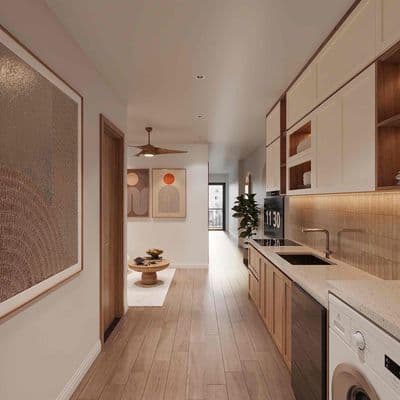 2 ngủ 1 khách mặt đường Kim Đồng ô tô đỗ cửa - full đồ - mới tinh