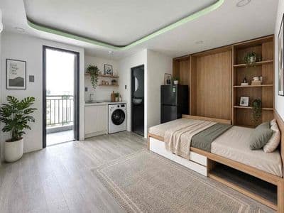 Căn hộ studio ban công thoáng mát ngay gần emart phan huy ích