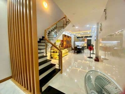 Nhà Phố 4m x 25m. 3 Tầng 7PN Hẻm 12m KDC Tân Tiến bờ Kè Tham Lương